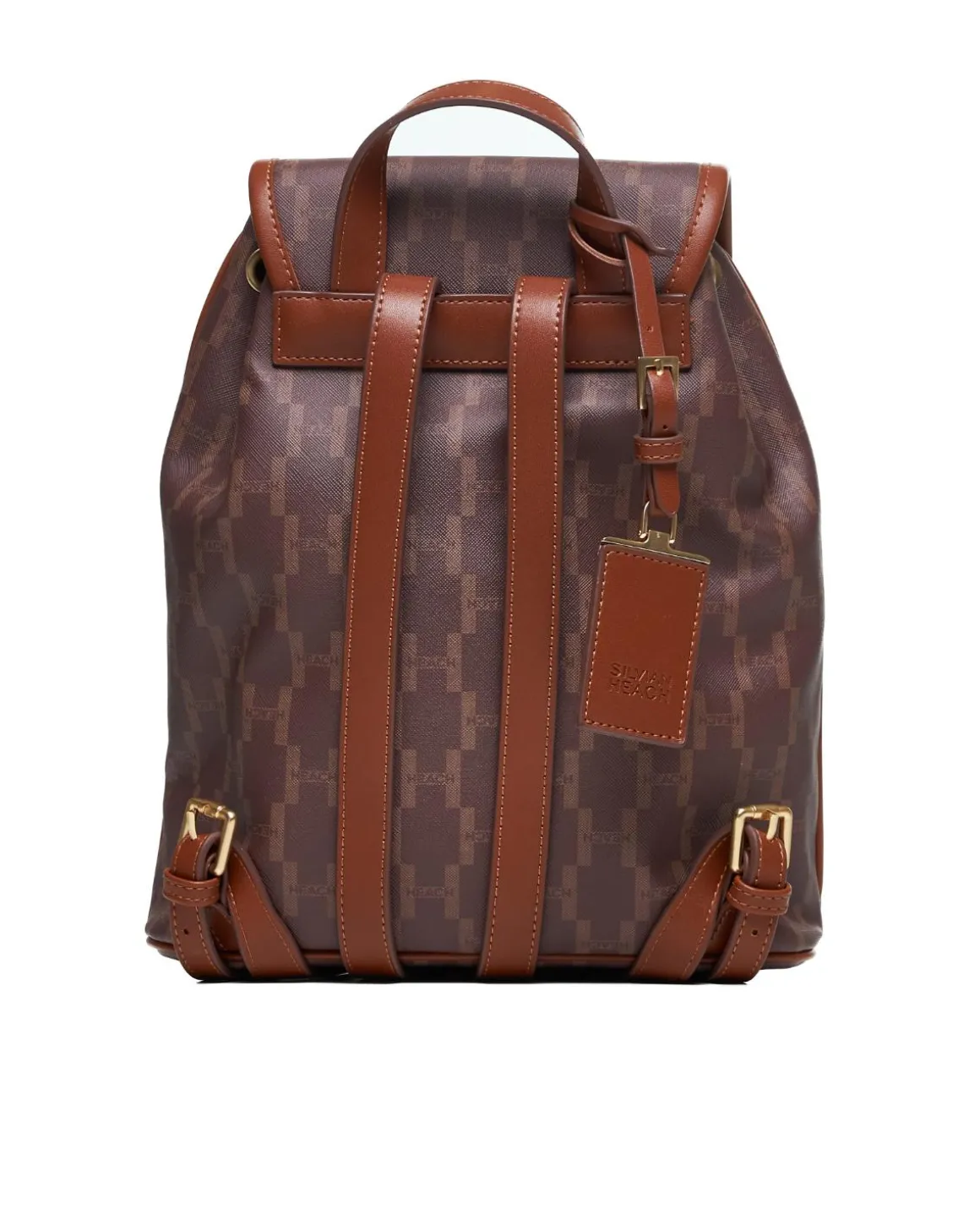 Backpack with drawstring and front flap