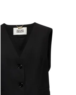 Basic single-breasted tailored vest