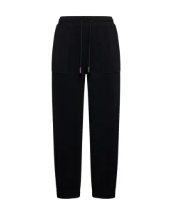 Black drawstring joggers
