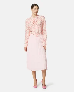 Blouse with geometric printing