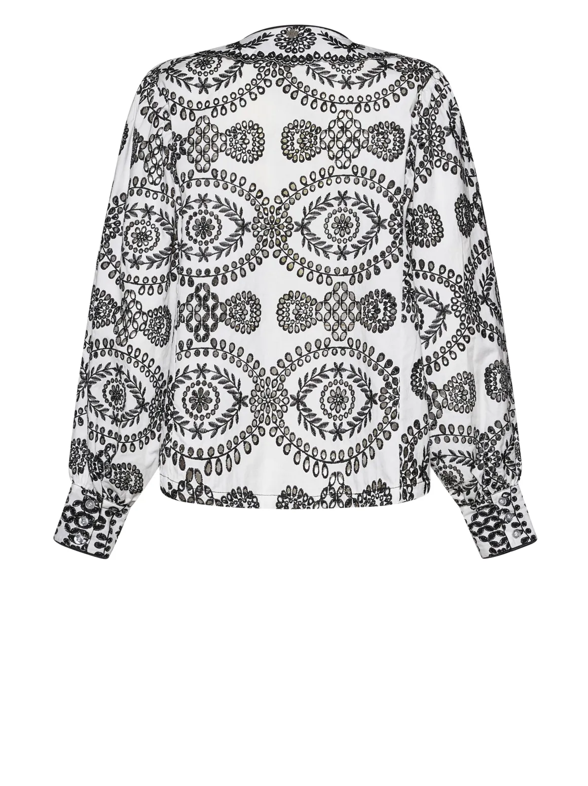 Blouse with ornamental motif and refined design