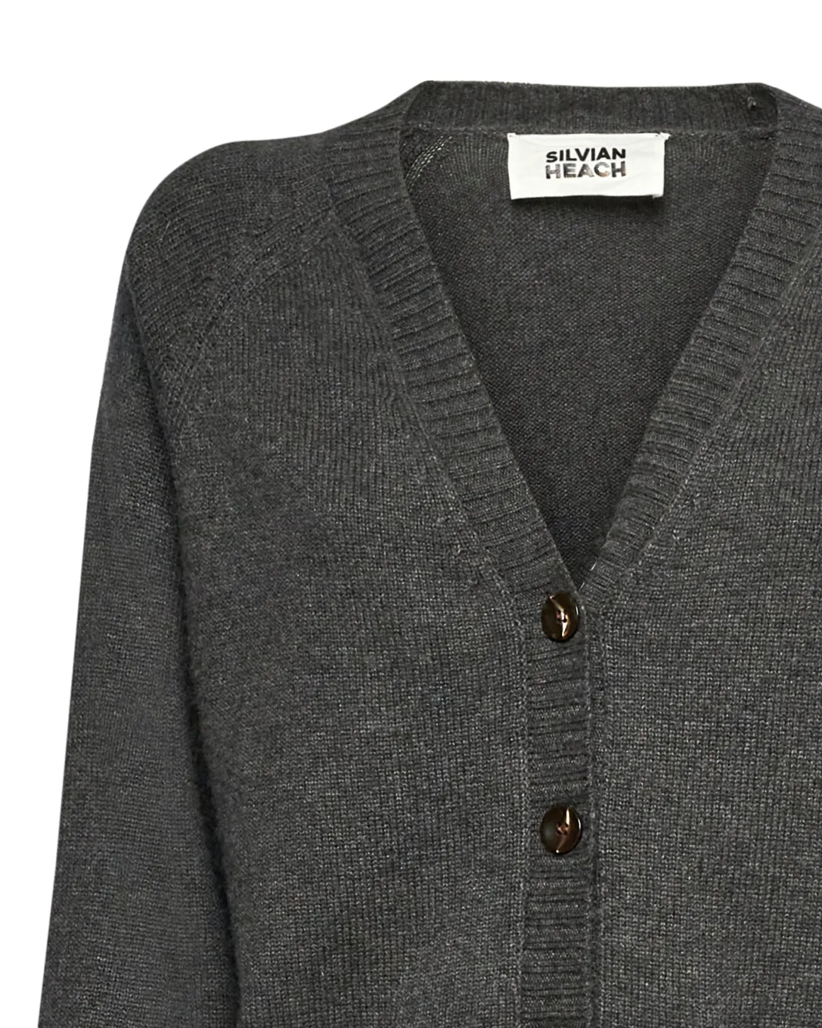 Cardigan with tortoiseshell buttons