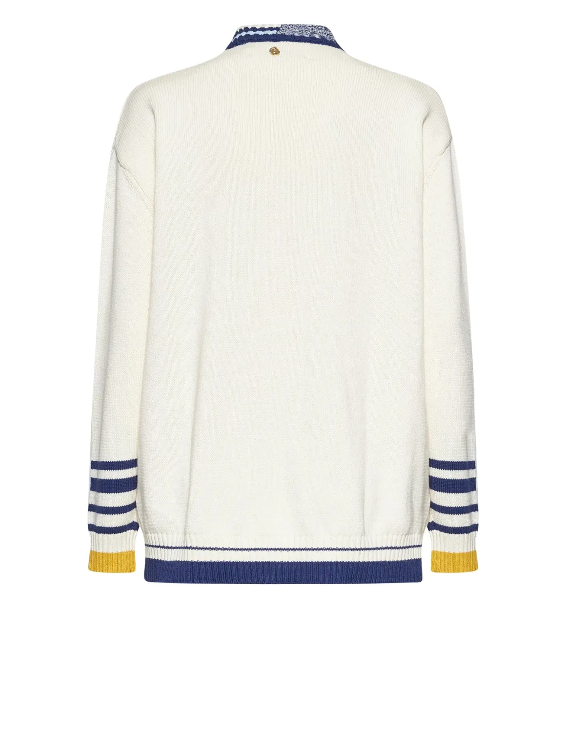Cardigan with v-neck and graphic details