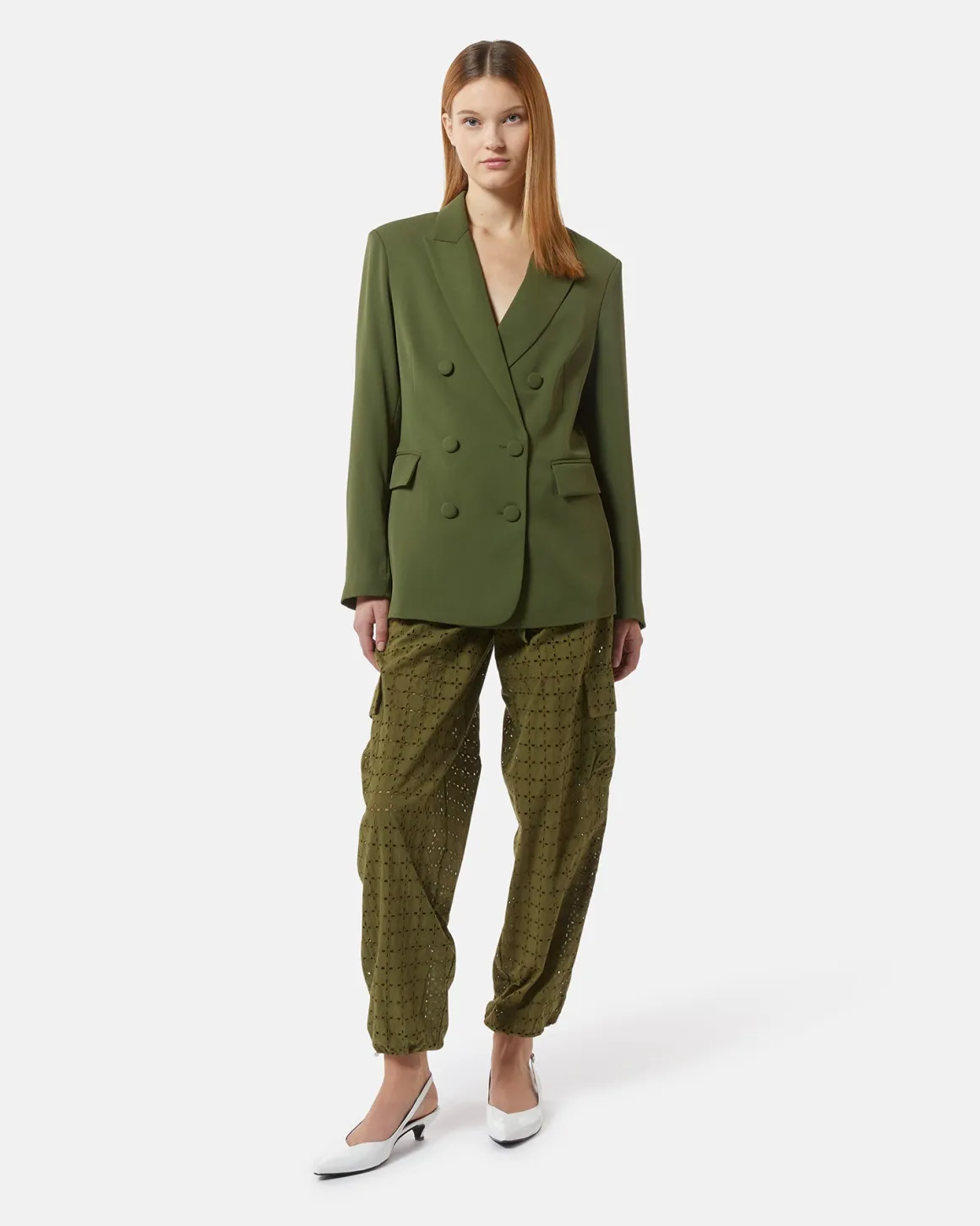 Cargo trousers in sangallo