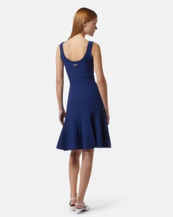 Cibuine jersey flared dress