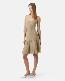 Cibuine jersey flared dress