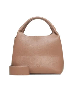 Compact bucket bag with short handle