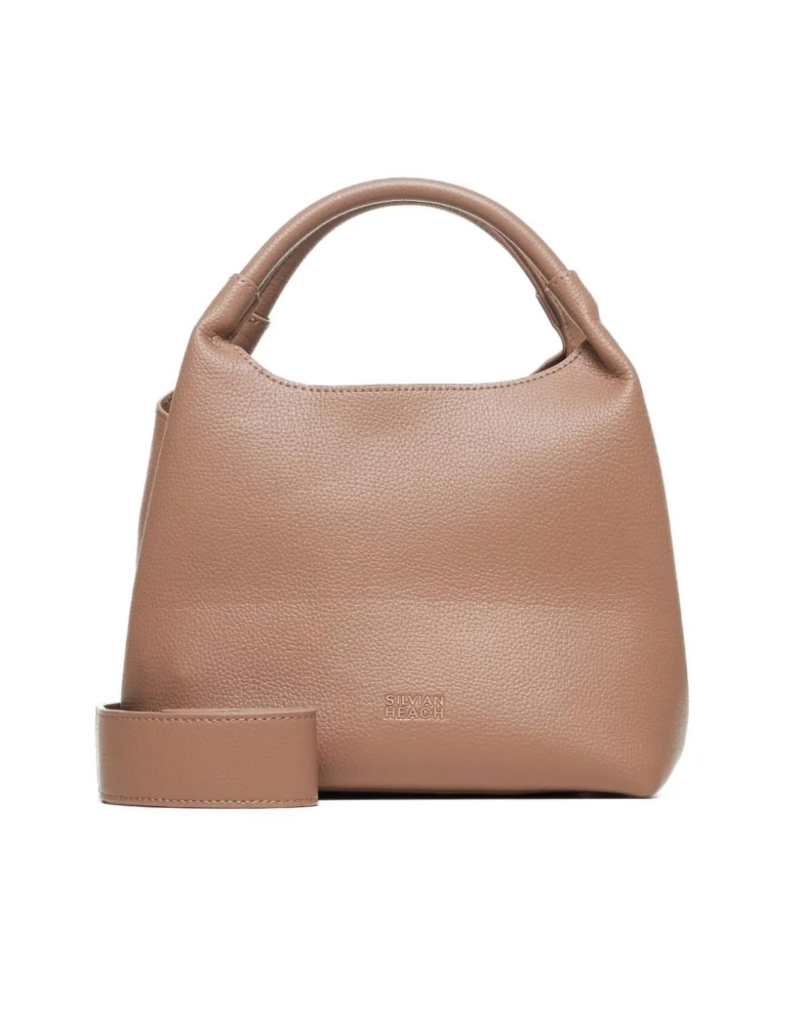 Compact bucket bag with short handle