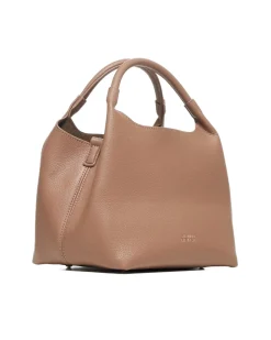 Compact bucket bag with short handle