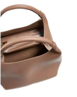 Compact bucket bag with short handle