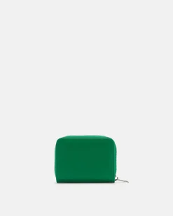 Compact leather wallet
