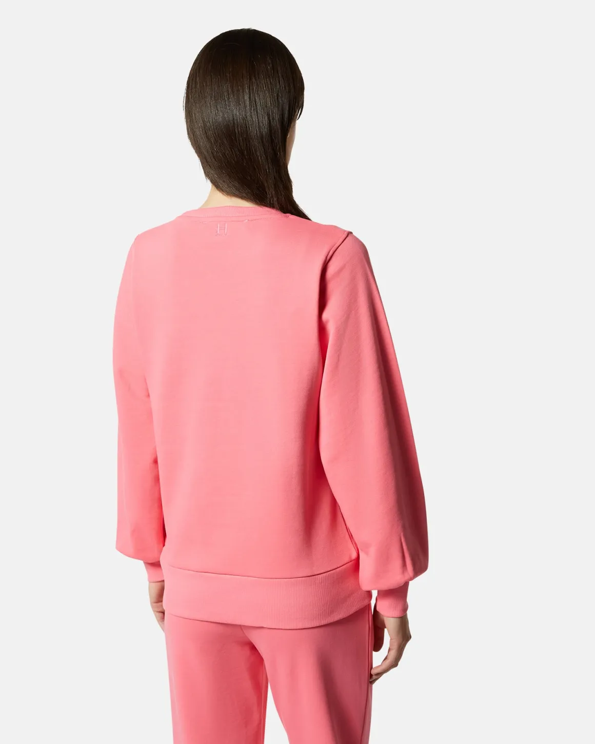Cotton sweatshirt with relief logo