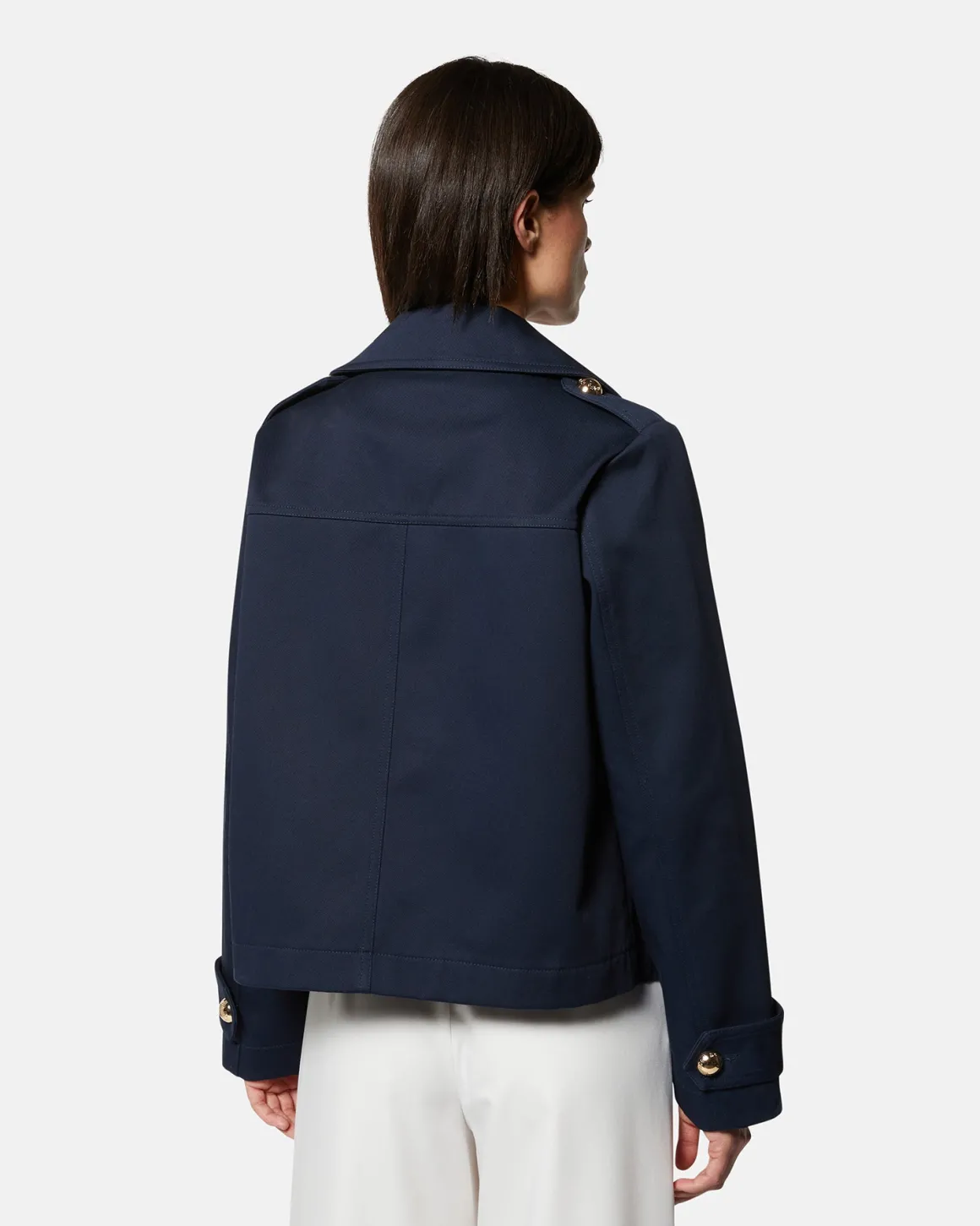 Double -breasted jacket with golden buttons