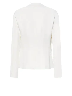 Double-breasted jacket with soft lapels and refined details