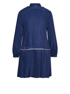 Dress with bow at the neck and contrasting details