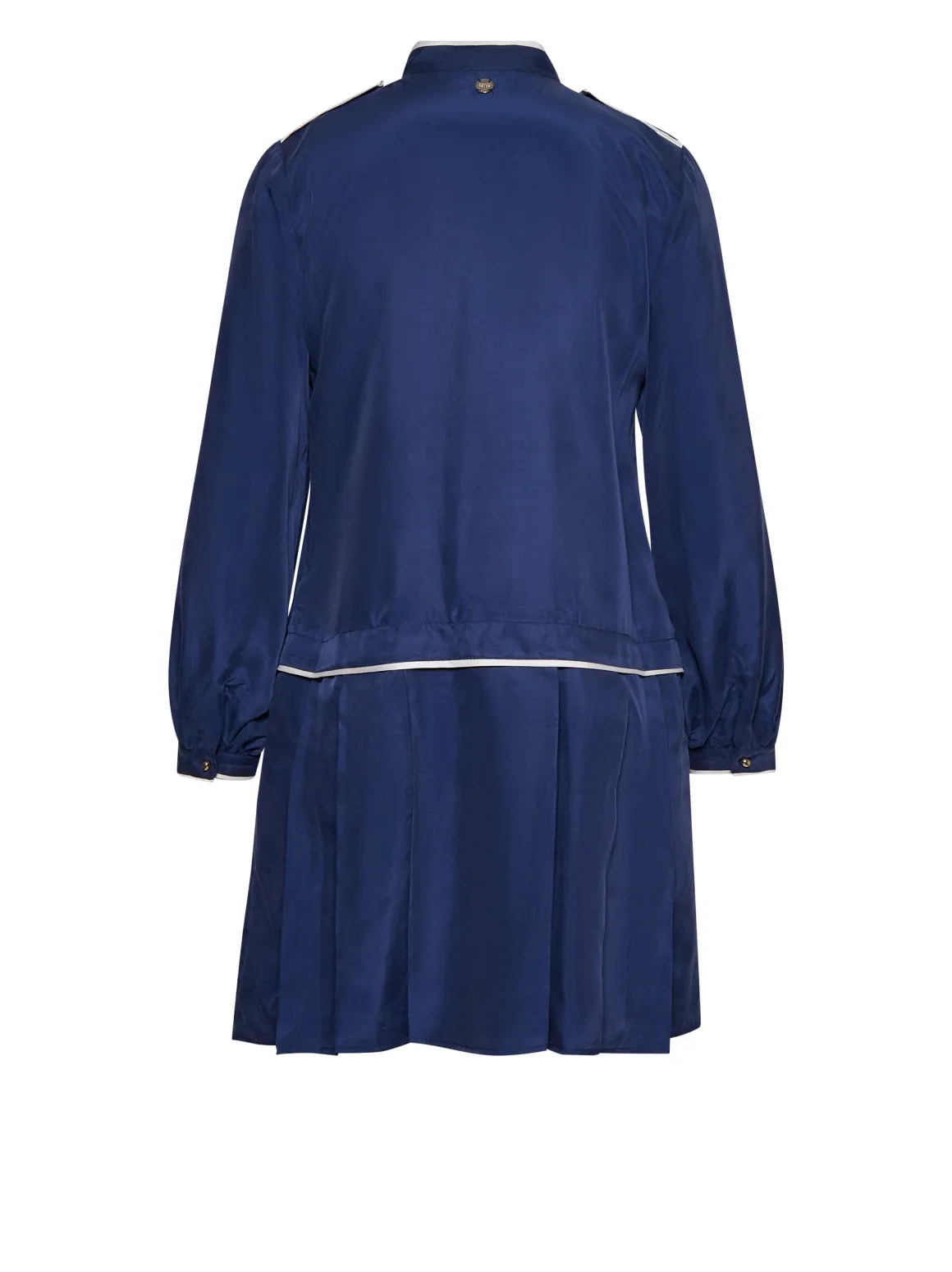 Dress with bow at the neck and contrasting details
