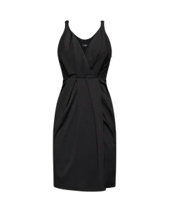 Dress with front drapes