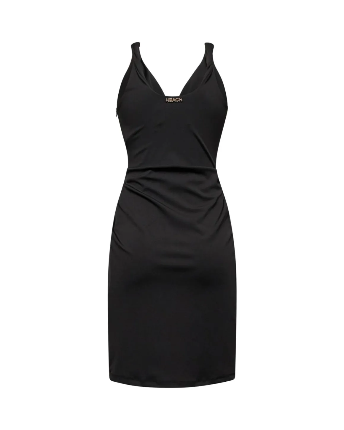 Dress with front drapes