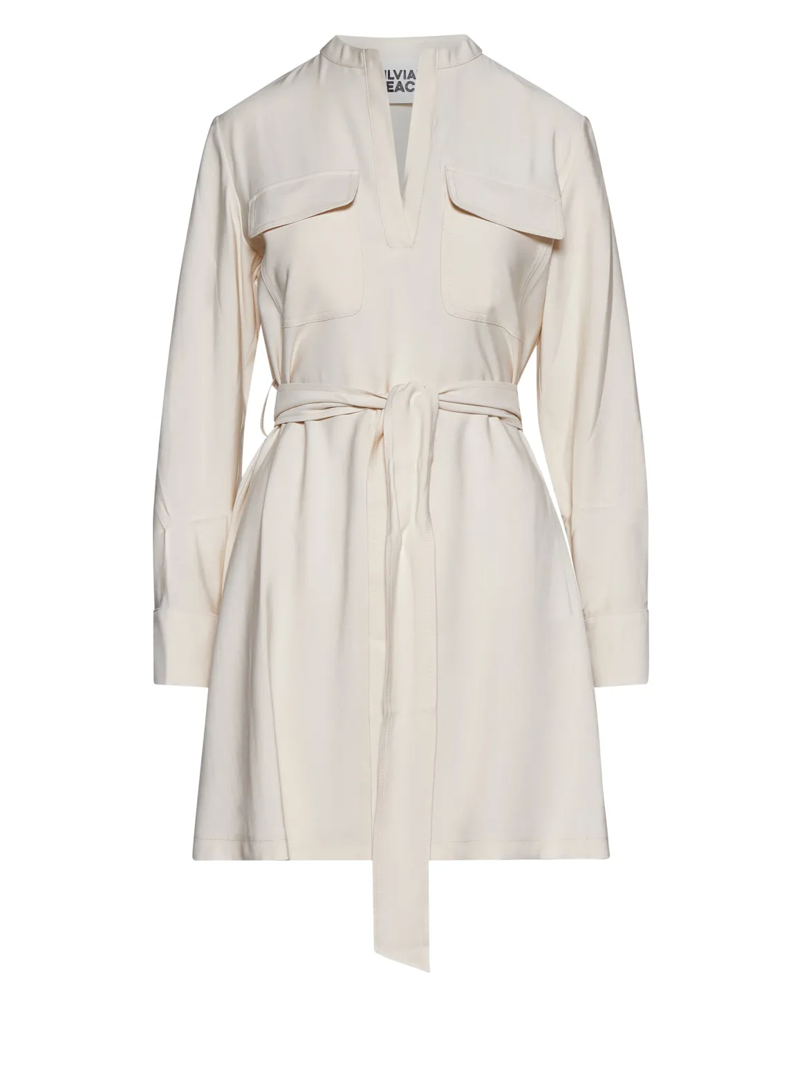 Dress with Functional Details and Matching Belt