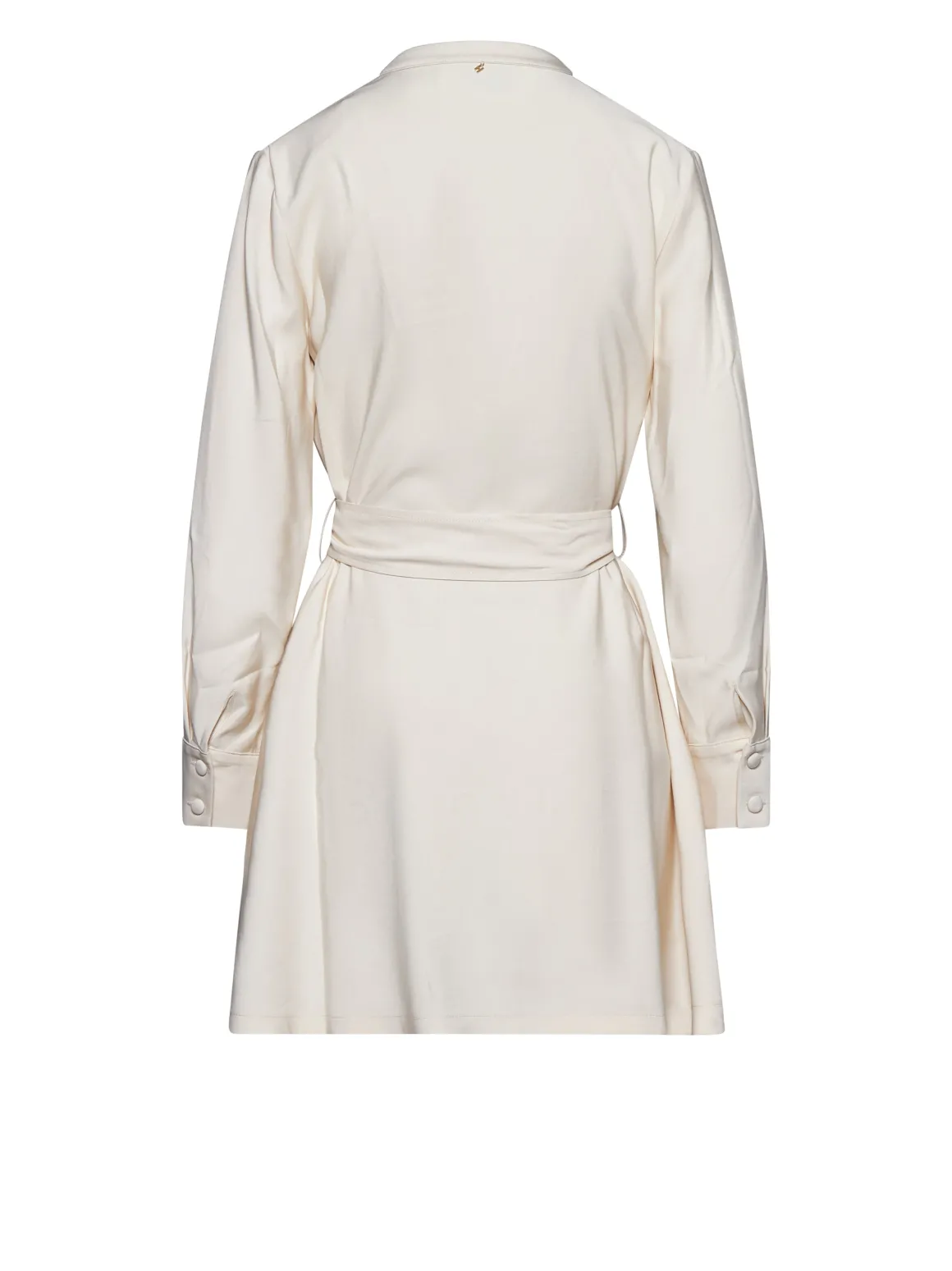 Dress with Functional Details and Matching Belt