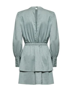 Dress with gathered waist