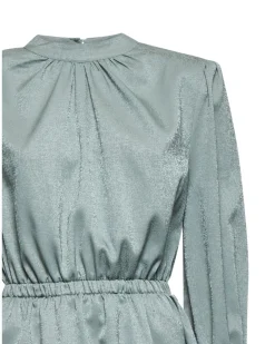 Dress with gathered waist