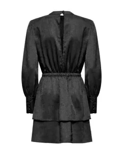 Dress with gathered waist
