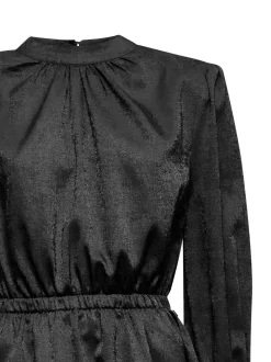 Dress with gathered waist