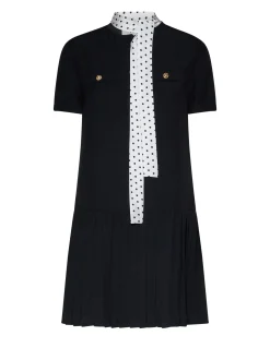 Dress with scarf detail and contemporary design