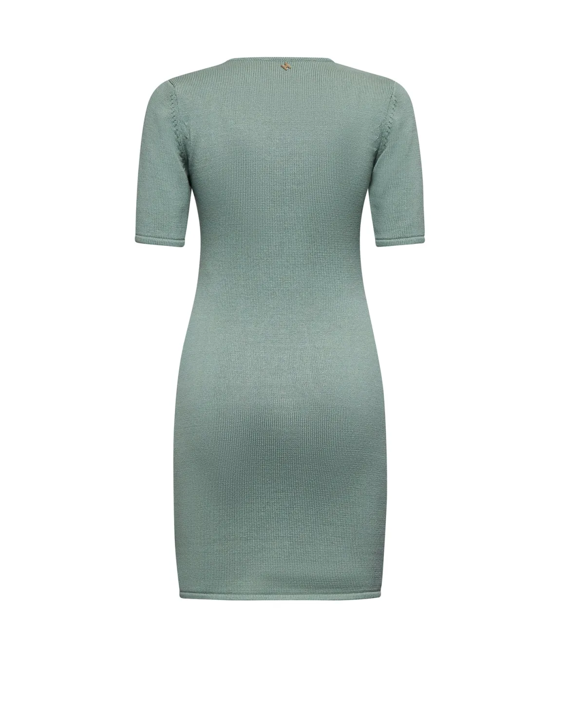 Fitted dress with decorative buttons