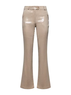 Flag pants with sequins