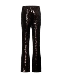 Flared trousers with sequins