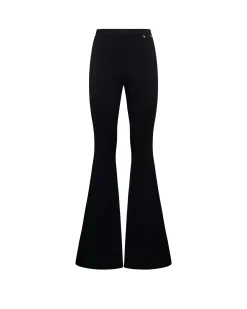 Flared trousers with wide leg