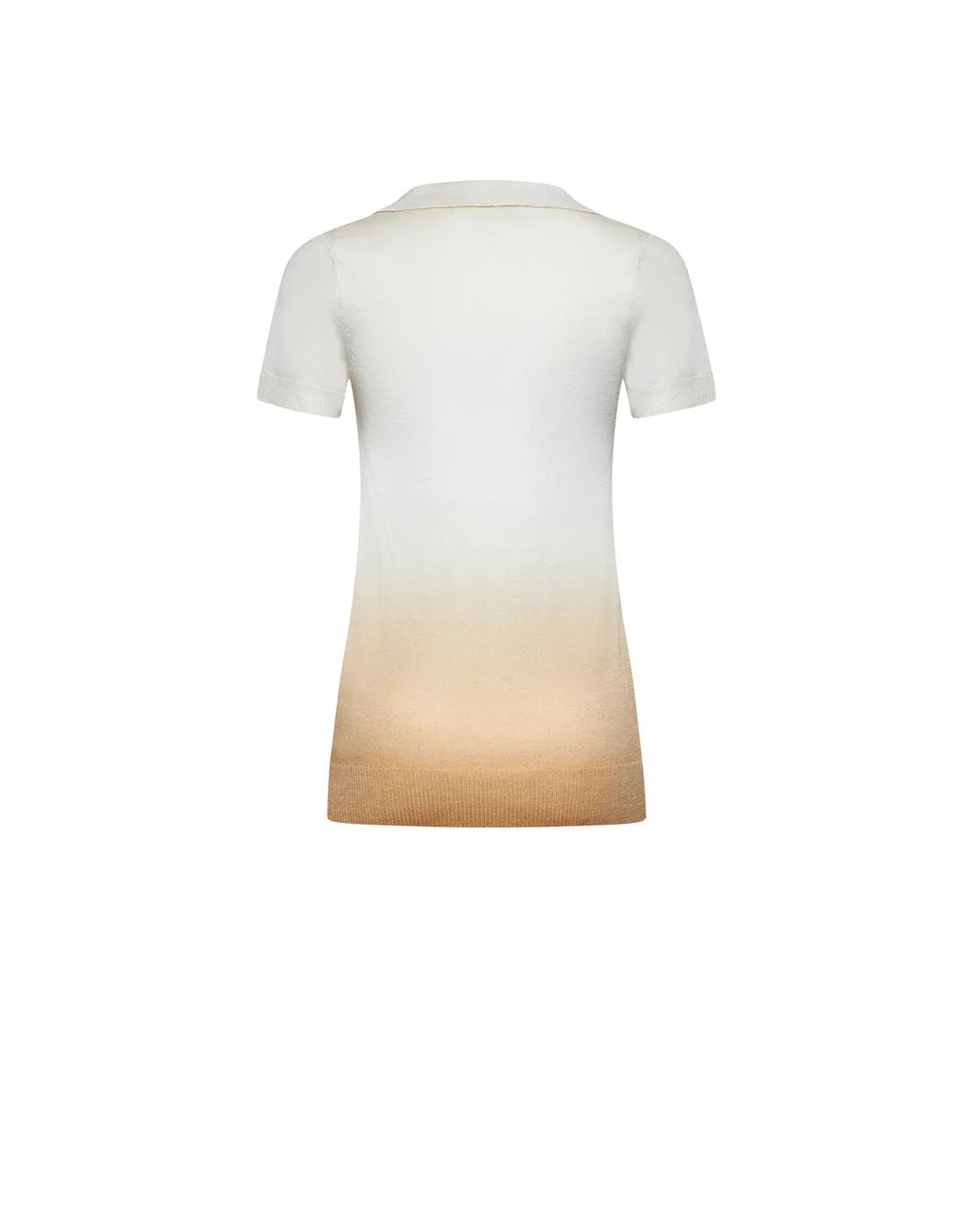 Gradient T-shirt with neck detail