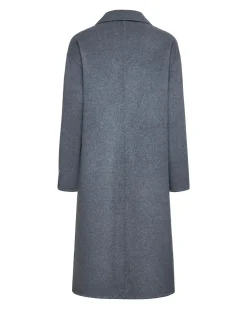 Grey single-breasted coat