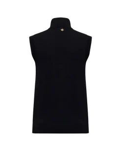 High-neck sleeveless top