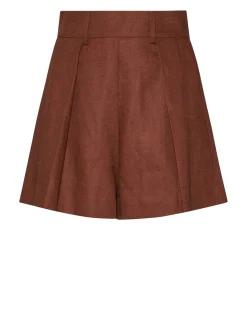 High-waisted shorts with tailored pleats