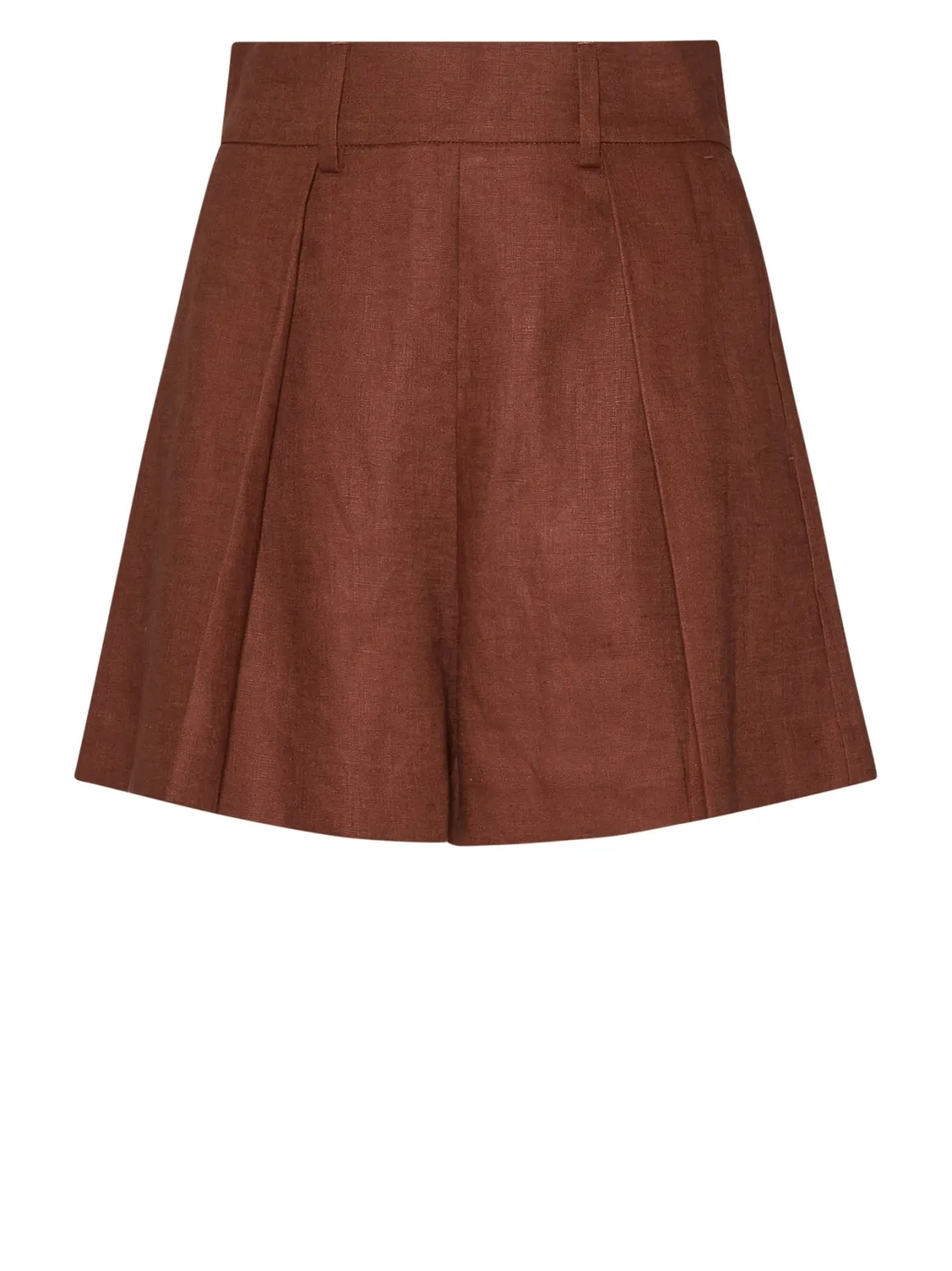 High-waisted shorts with tailored pleats