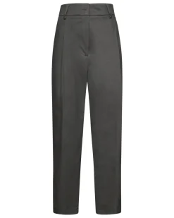 High-waisted trousers with pleats