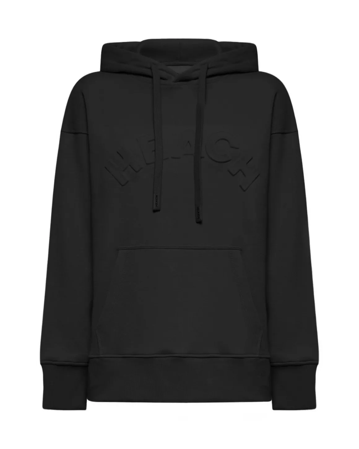 Hoodie with embossed logo