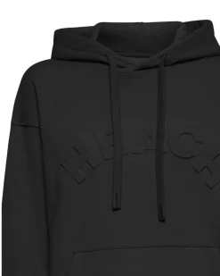Hoodie with embossed logo