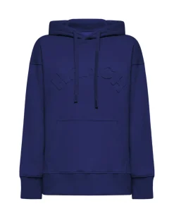 Hoodie with embossed logo