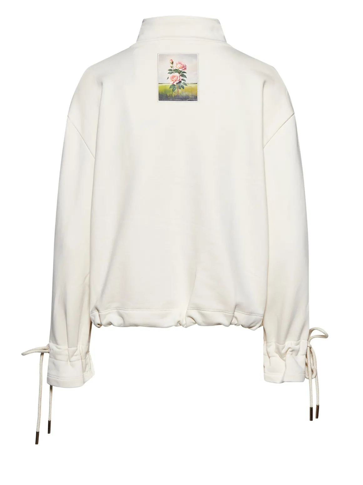 Jacket with zip and adjustable details