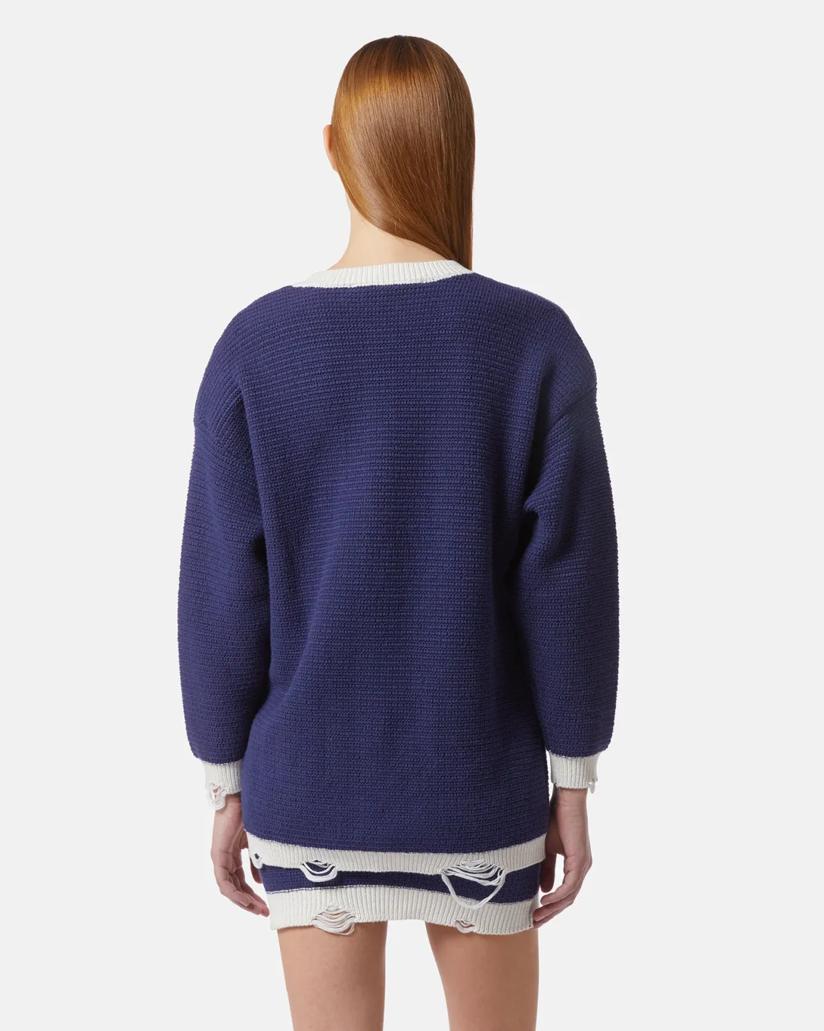 Knitted cardigan with contrast details
