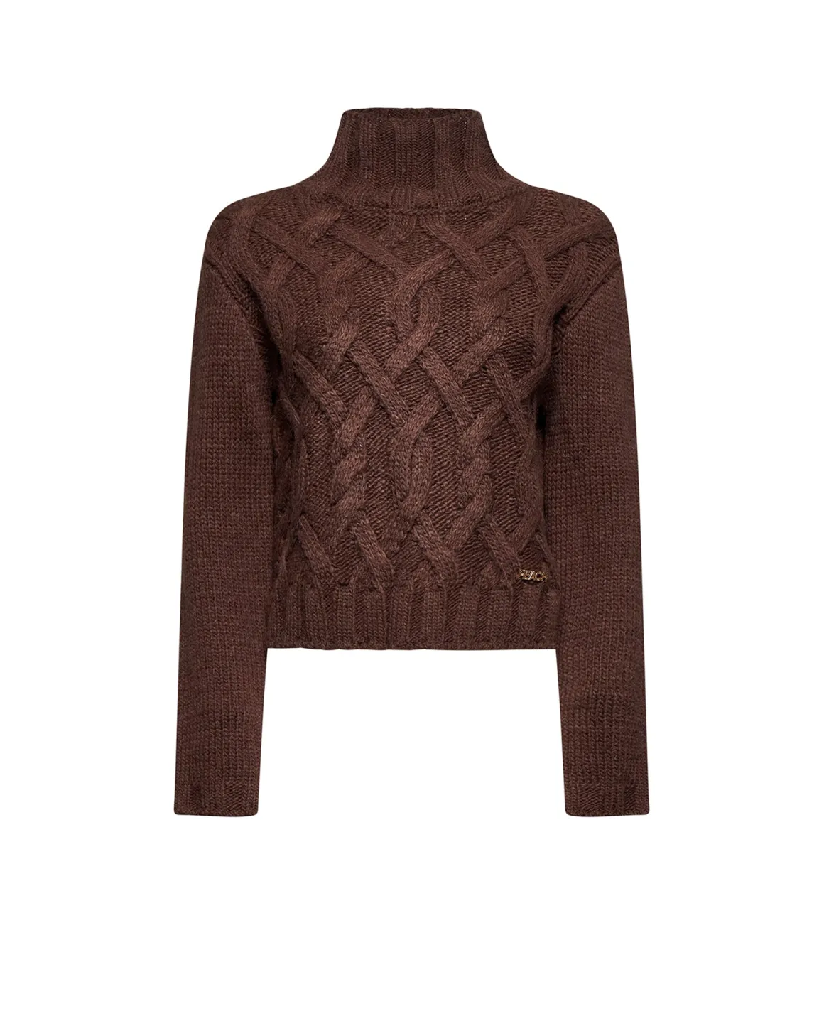 Knitted sweater with woven workmanship