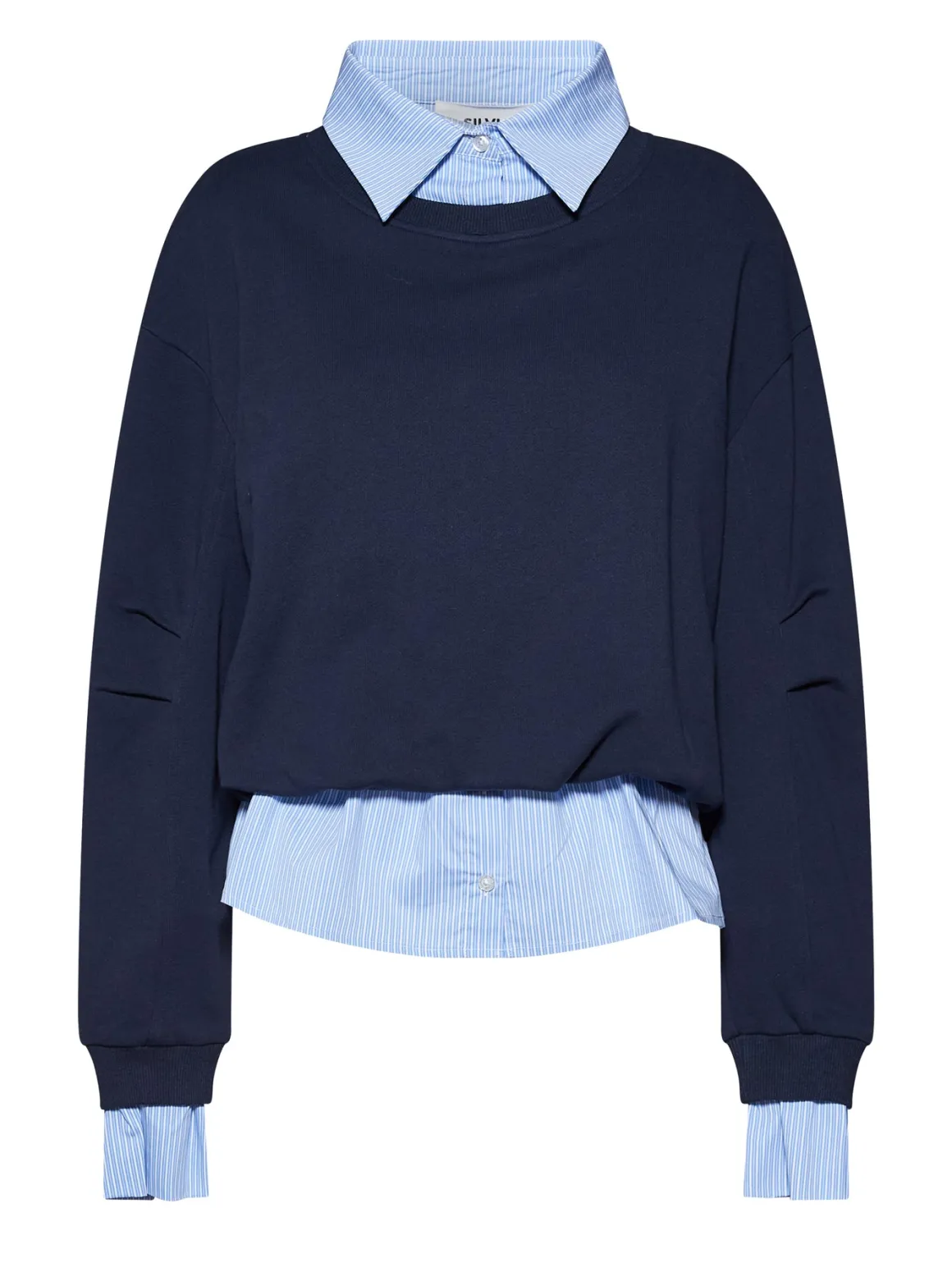 Layered sweater with a contemporary design