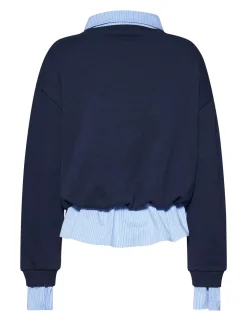 Layered sweater with a contemporary design