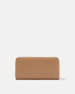 Leather wallet with zip