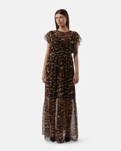 Leoparddato long dress