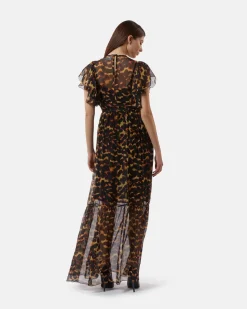 Leoparddato long dress